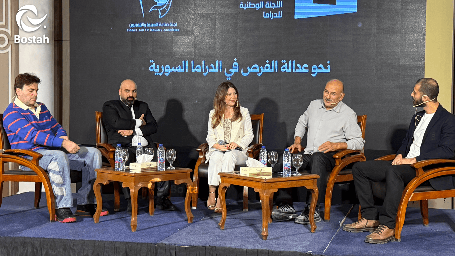 جمال سليمان وميار النوري يناقشان فرص الشباب في الدراما السورية